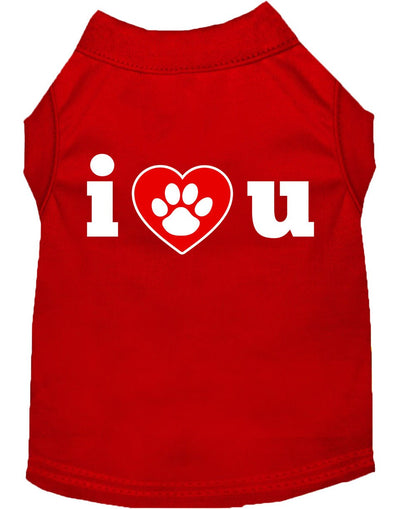 Pet Shirt "I Love You"