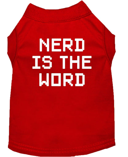 Pet Shirt "Nerd Is The Word"