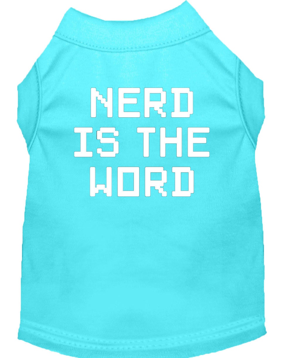 Pet Shirt "Nerd Is The Word"