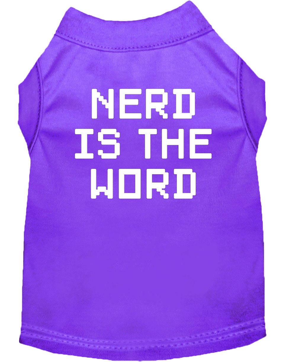 Pet Shirt "Nerd Is The Word"