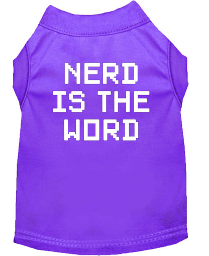 Pet Shirt "Nerd Is The Word"