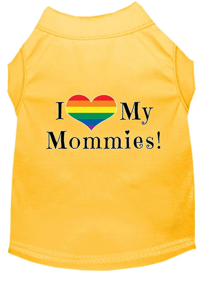 Pet Shirt "I Heart My Mommies"