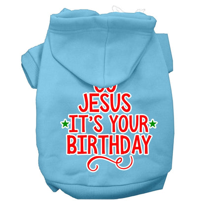 Christmas Pet Hoodie "Go Jesus, It's Your Birthday"