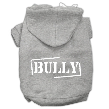Pet Hoodie Screen Printed, "Bully"
