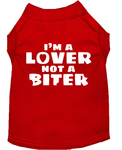 Pet Shirt "I'm A Lover, Not A Biter"