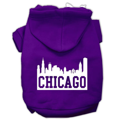 Pet Hoodie "Chicago Skyline"