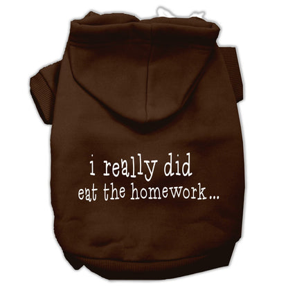 Pet Hoodie "I Really Did Eat The Homework"