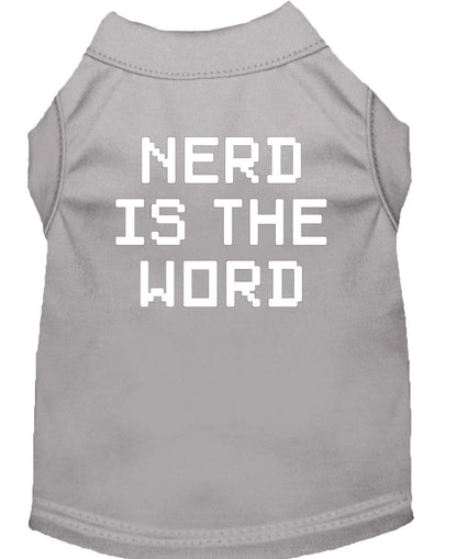 Pet Shirt "Nerd Is The Word"