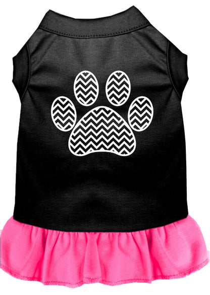 Pet Dress "Chevron Paw"
