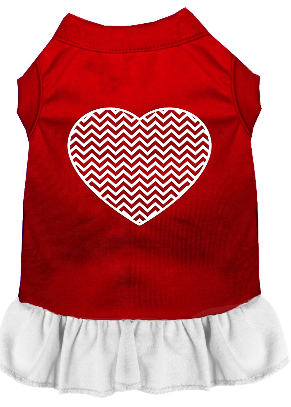 Pet Dress "Chevron Heart"