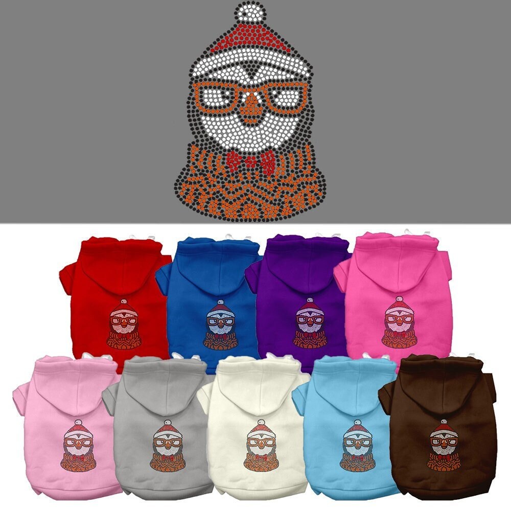 Christmas Pet Hoodie "Hipster Penguin"