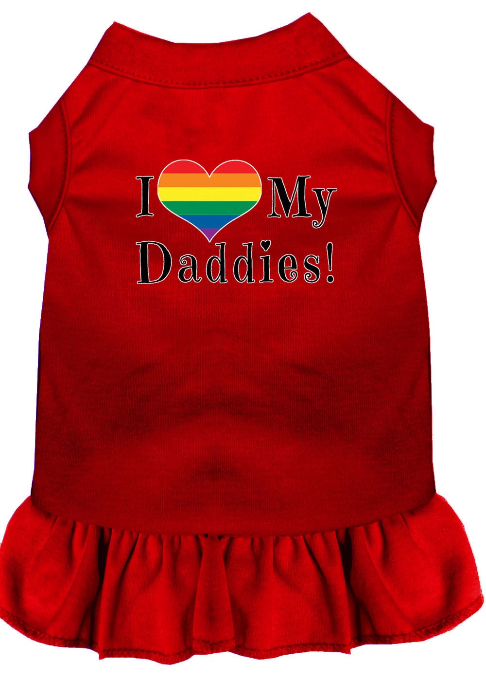Pet Dress "I Heart My Daddies"