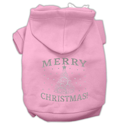 Christmas Pet Hoodie Screen Printed, "Shimmer Christmas Tree"