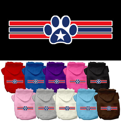 Pet Hoodie "Patriotic Star Paw"