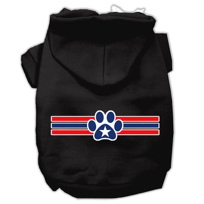Pet Hoodie "Patriotic Star Paw"