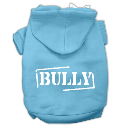 Pet Hoodie Screen Printed, "Bully"