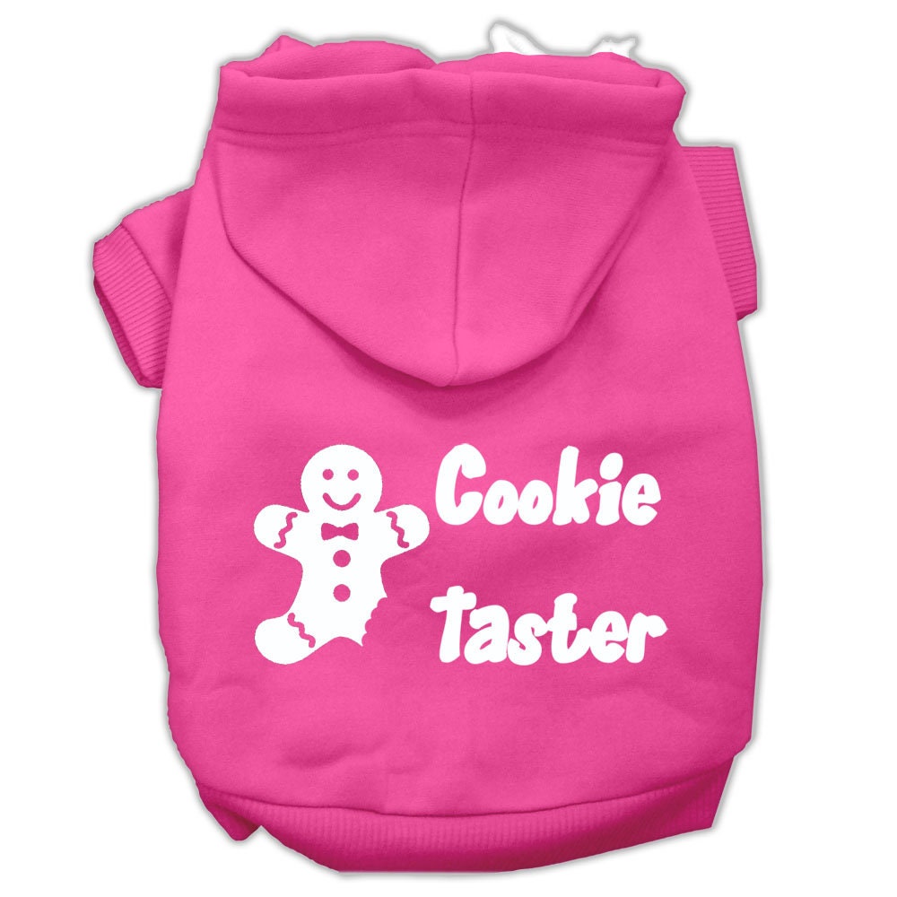 Christmas Pet Hoodie Screen Printed, "Cookie Taster"
