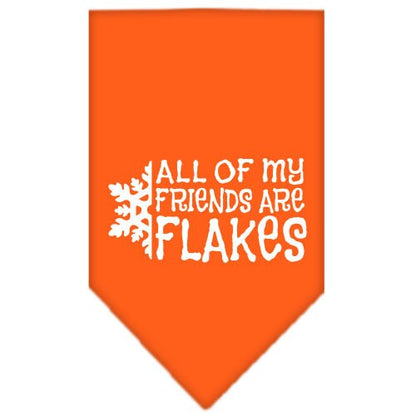 Christmas Pet and Dog Bandana, "All Of My Friends Are Flakes"