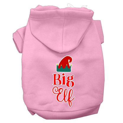 Christmas Pet Hoodie Screen Printed, "Big Elf"