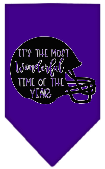 Pet and Dog Bandana, "Most Wonderful Time Of The Year (Football)"