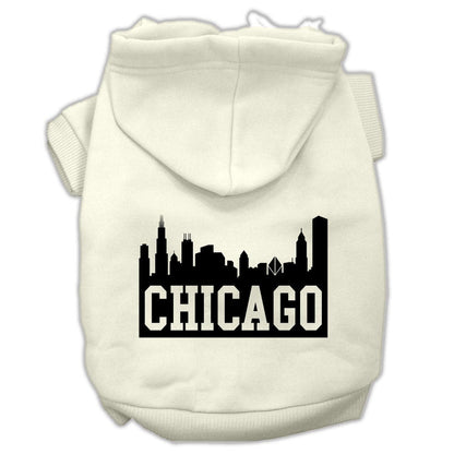 Pet Hoodie "Chicago Skyline"