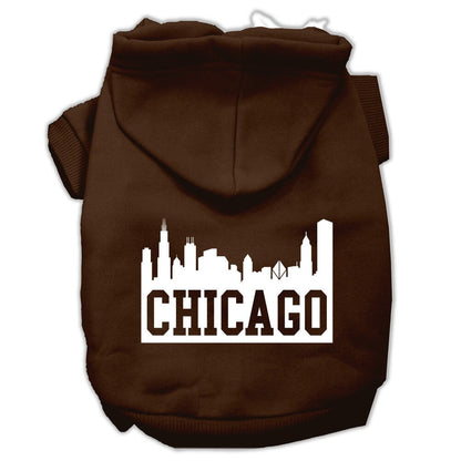 Pet Hoodie "Chicago Skyline"