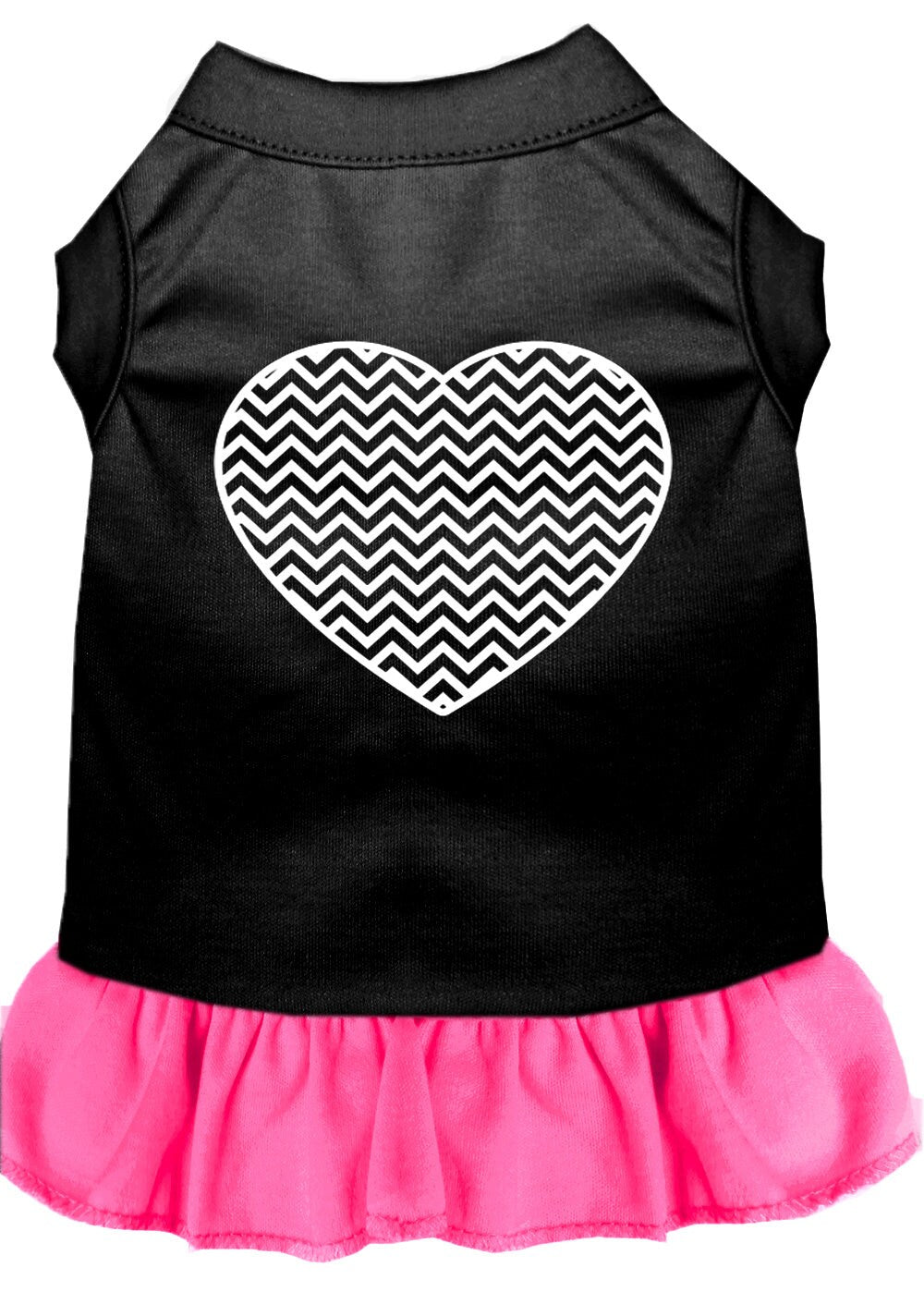 Pet Dress "Chevron Heart"