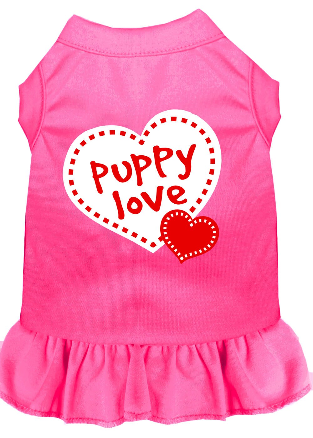 Pet Dress Screen Printed, "Puppy Love"