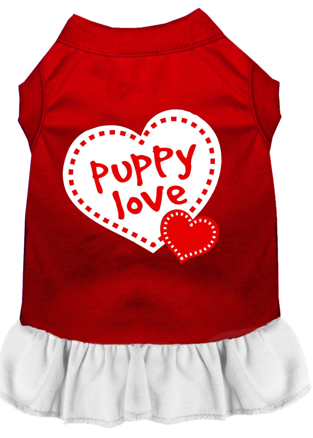 Pet Dress Screen Printed, "Puppy Love"