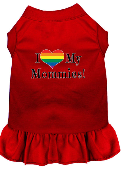 Pet Dress "I Heart My Mommies"