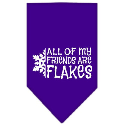 Christmas Pet and Dog Bandana, "All Of My Friends Are Flakes"
