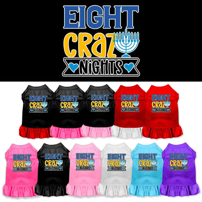 Hanukkah Pet Dress "Eight Crazy Nights"