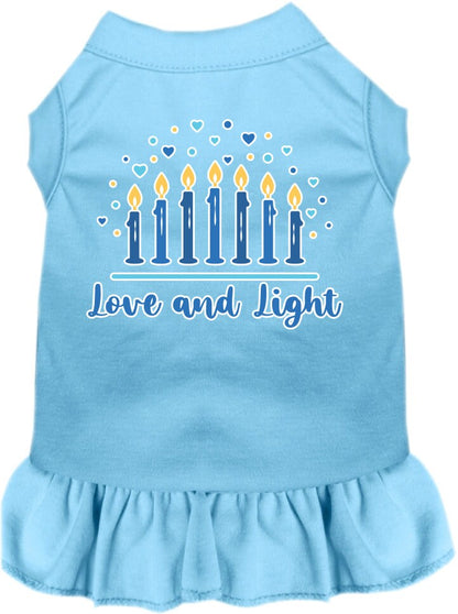 Hanukkah Pet Dress "Love and Light"