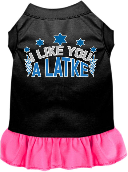 Hanukkah Pet Dress "I Like You A Latke"