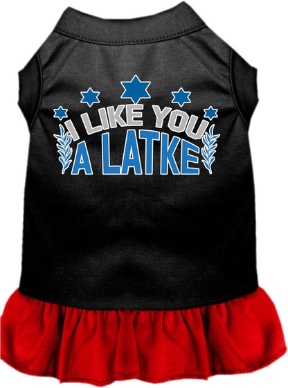 Hanukkah Pet Dress "I Like You A Latke"