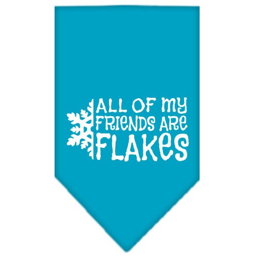 Christmas Pet and Dog Bandana, "All Of My Friends Are Flakes"