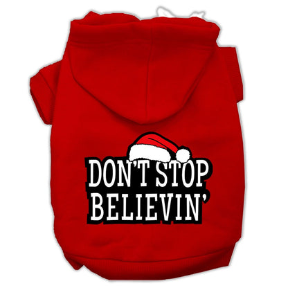 Christmas Pet Hoodie, "Don't Stop Believin"