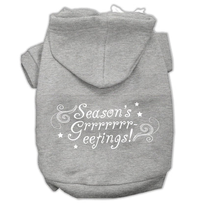 Christmas Pet Hoodie Screen Printed, "Season's Greetings"
