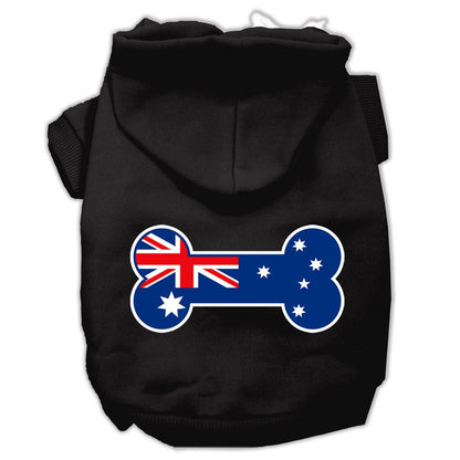 Pet Hoodie "Bone Shaped Australian Flag"
