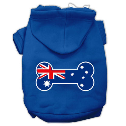 Pet Hoodie "Bone Shaped Australian Flag"