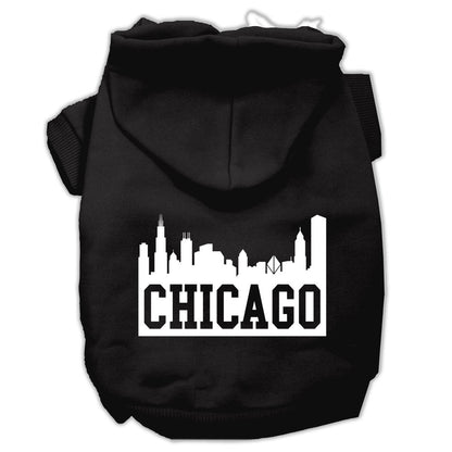 Pet Hoodie "Chicago Skyline"