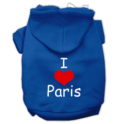 Pet Hoodie "I Love Paris"