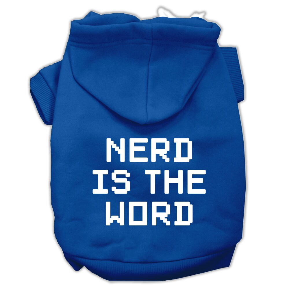 Pet Hoodie "Nerd Is The Word"