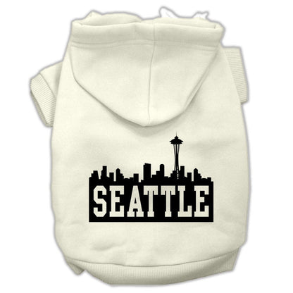 Pet Hoodie "Seattle Skyline"