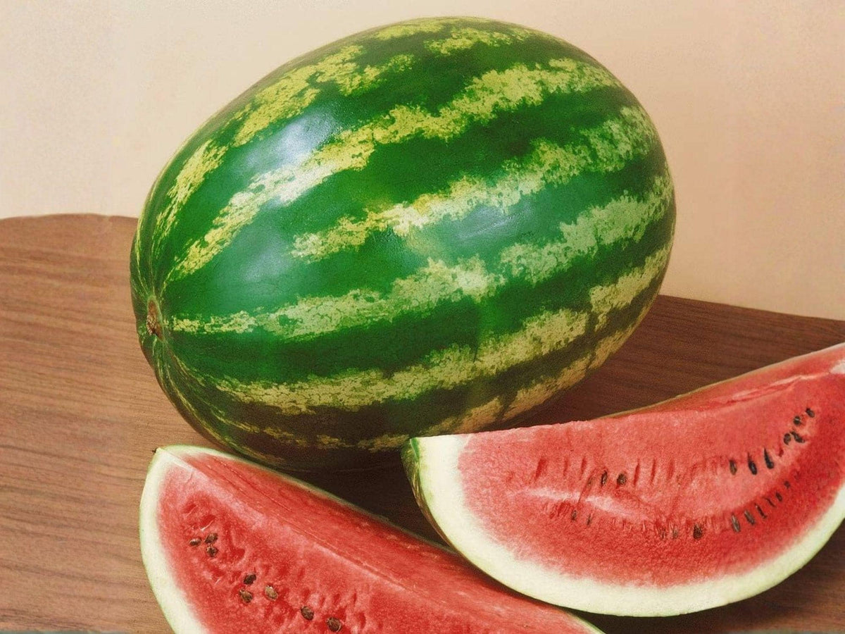 Crimson Sweet Watermelon Seeds – Heirloom Variety, 10 Seeds for Juicy, Sweet, Striped Melons, Open-Pollinated, Summer Garden Plant