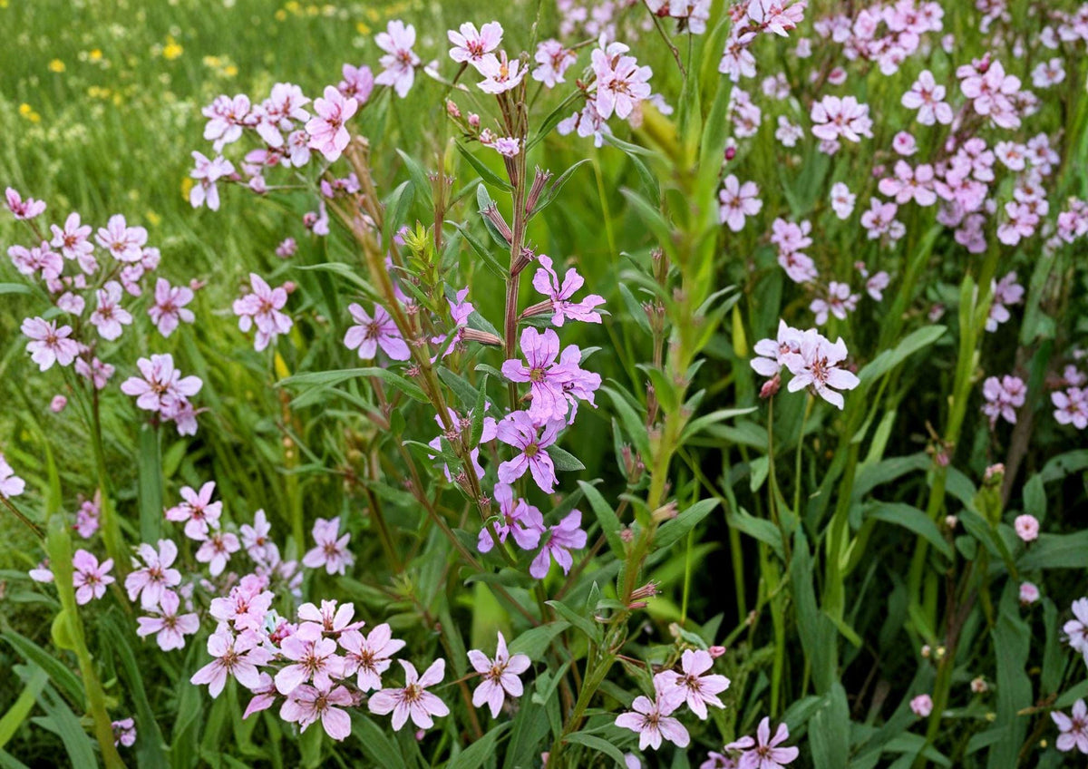 Winged Loosestrife Seeds – Native Pink Purple Wildflower for Rain Gardens, Pond Edges, Lythrum alatum, Perennial Flower Seeds