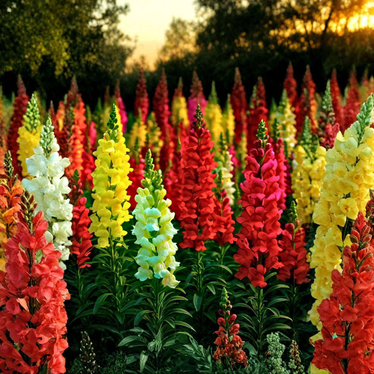 Snapdragon Seeds Rainbow Mix, Antirrhinum majus, 6000 Seeds for Cut Flowers & Containers, Mixed Colors, Annual Flower