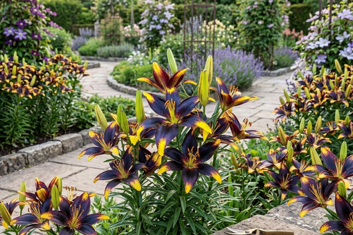 Asiatic Lily Bulbs - Lionheart Tango - Perennial Flowering Bulbs - Lilium asiaticum for Garden Borders and Containers