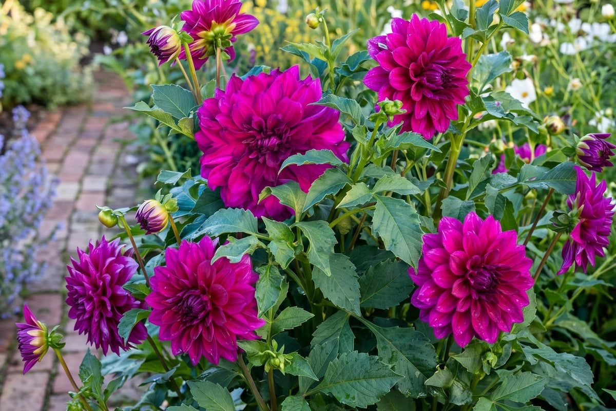 Purple Taiheijo Dinner Plate Dahlia Bulb Clump - Perennial Flower, Large Purple Blooms, Dahlia pinnata, Garden, Cut Flower, Border