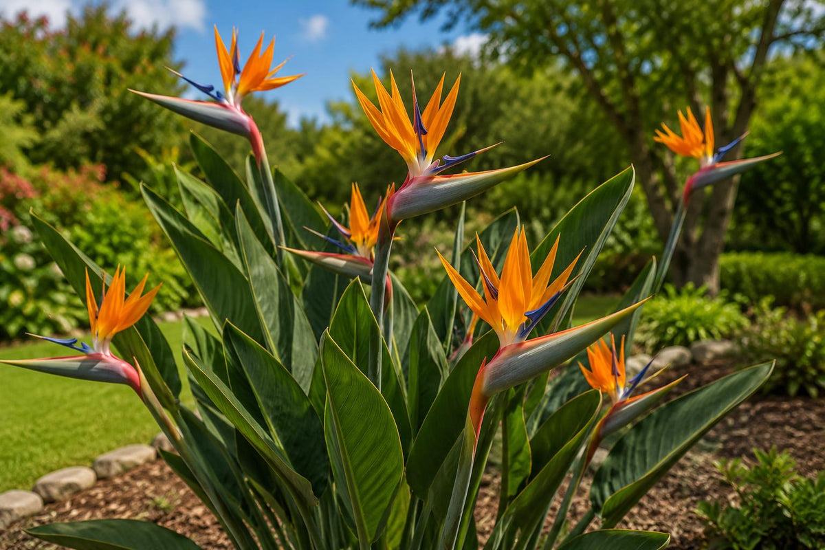 Yellow Bird of Paradise Live Plant in 6-Inch Pot, Tropical Strelitzia reginae, Ornamental Flowering Tree
